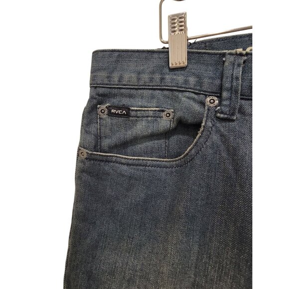 RVCA REGVLARS Straight Leg Blue Casual Denim Jeans Pants Men's 38x33 - Picture 5 of 10